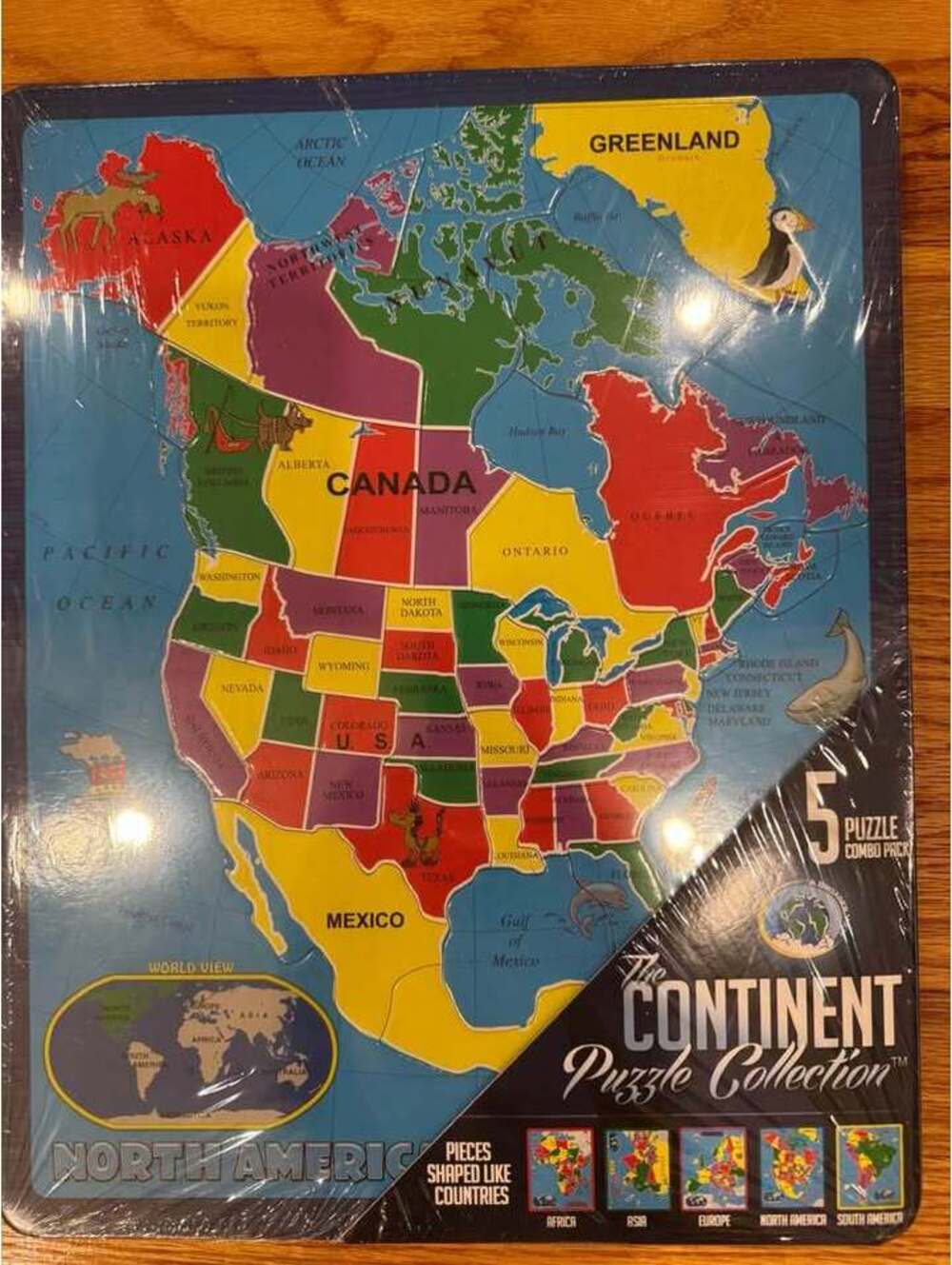 A Broader View The Continent Puzzle Collection 5 Puzzle Combo Pack